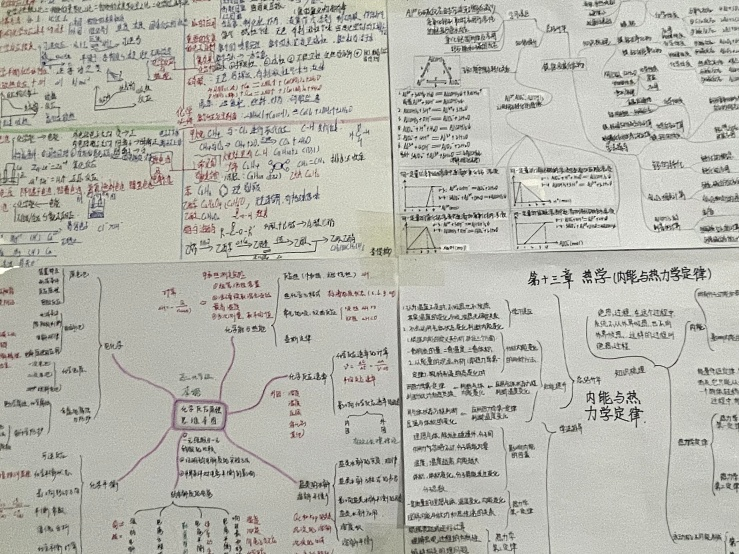 凝心聚力共前行——中恒高级中学高二A级部思维导图展示